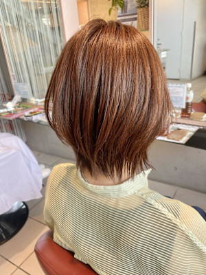 小顔見せくびれレイヤースタイル