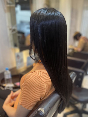 酸性ストレートで髪質改善