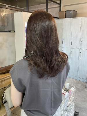 大人可愛い/アッシュブラウン/イルミナカラー/髪質改善カラー