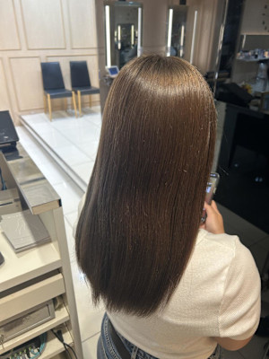 ダブルカラー×ベージュ