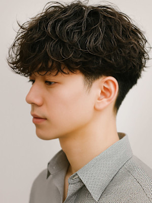 波巻きパーマツイストスパイラルパーマ