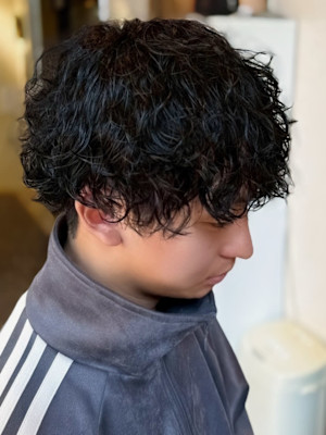 波巻きパーマツイストスパイラルパーマ