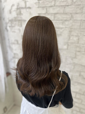 オリーブベージュ/池袋ブリーチなしダブルカラー