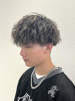 【平山明樹】縦落ちスパイラルパーマ