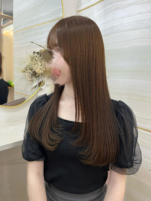 ブラウンベージュ/艶カラー/大宮