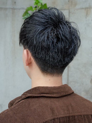 前髪流し&おろしスタイル