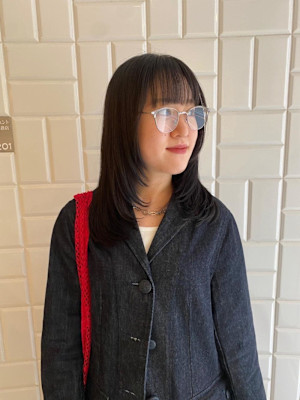 ミディアムレイヤー地毛風カラー