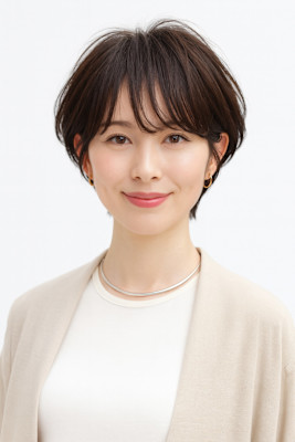 透明感あるショートスタイル