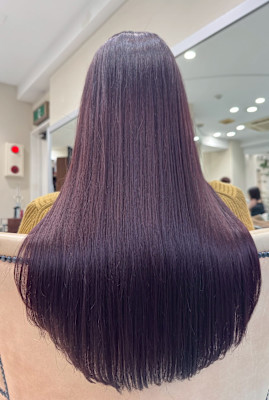 透明感カラー＋髪質改善トリートメント