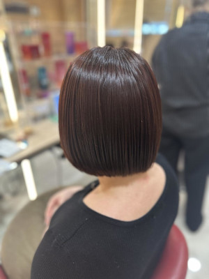 透明感カラー/ブリーチなしWカラー/髪質改善/伊勢原