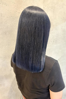 ネイビー/ブリーチカラー