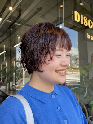 パーマ×ショート