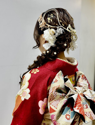 【清水】成人式ヘア編み下ろし