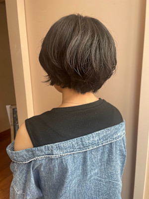 【かな】ショートボブパーマ/ニュアンスパーマ/ミニボブ