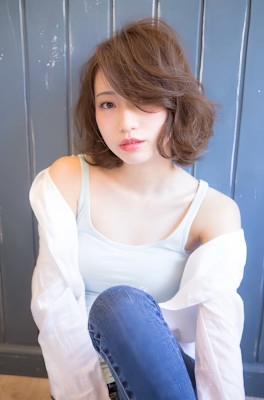 オトナの抜け感◆ゆるふわボブ