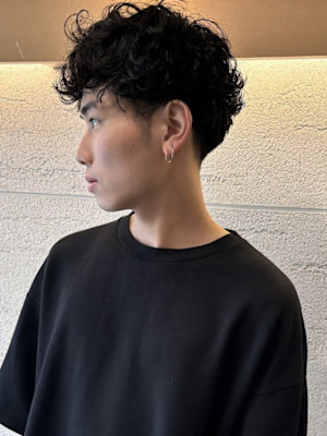 癖毛にパーマデザイン