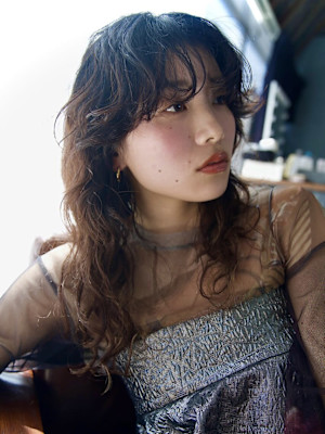 ミディアムパーマ/パーマ/ニュアンスパーマ/レイヤー