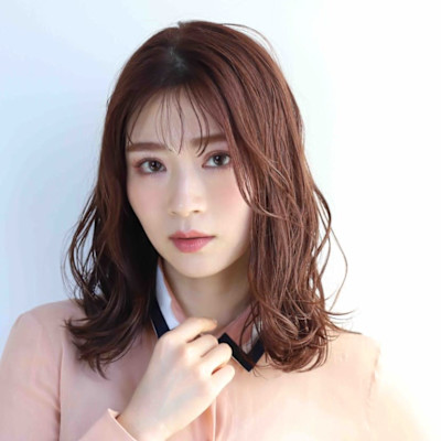 ニュアンスパーマ　　セミロング