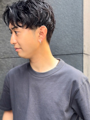 ジェントルショート*ニュアンスパーマ*メンズカット