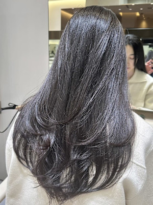 レイヤー/艶髪/グレージュ/髪質改善トリートメント