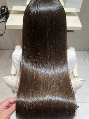 髪質改善/艶髪カラー/ストレート