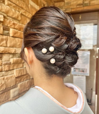 訪問着お着付けヘアセット