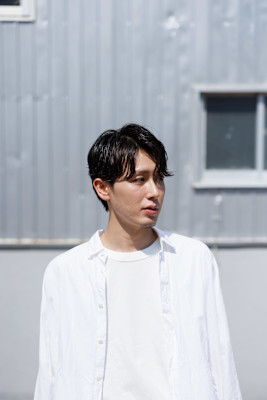 センターパートニュアンスパーマ