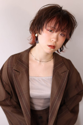 ウルフショート×インナーカラー