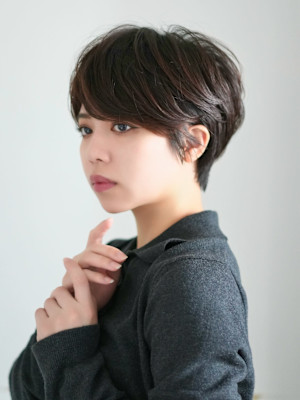 前下がりショート・ボブ/絶壁解消/前髪あり/40代/30代