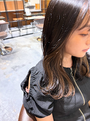 インナーカラー/フェイスフレーミング/ブリーチ/ベージュ