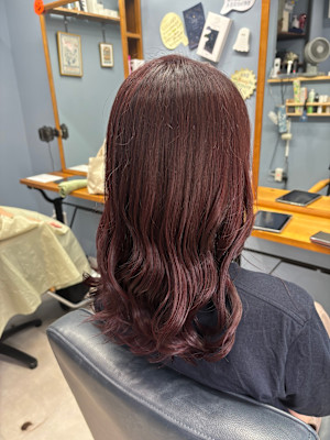 ブリーチなしピンク