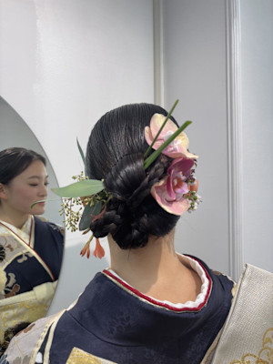 成人式/成人式ヘア/着物/振袖ヘアアレンジ/振袖着付け/振袖