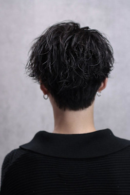 かき上げウェーブショート