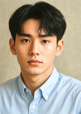 サーフカール&ブルーブラック　フェザーパーマ