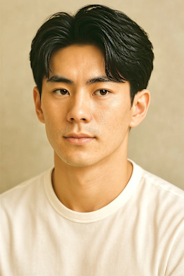 サーフカール&ブルーブラック　フェザーパーマ