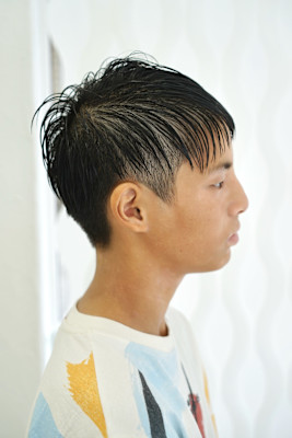 ツーブロックショート