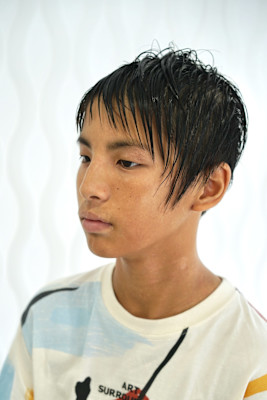 ツーブロックショート