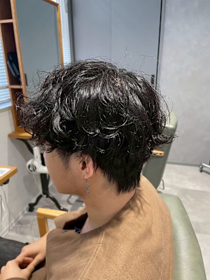 パーマ×ツーブロ