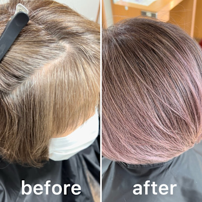 白髪ぼかしカラー