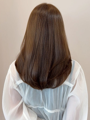 ブラウンベージュカラー 髪質改善 艶髪 20代