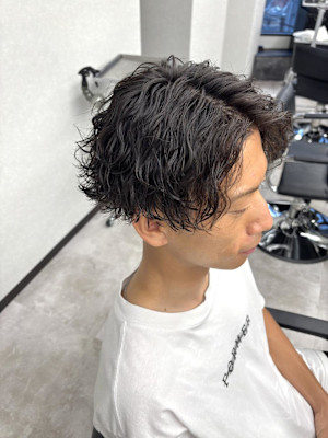 【メンズ人気No.1】洒落感◎波巻きパーマスタイル