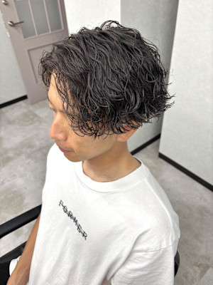 【メンズ人気No.1】洒落感◎波巻きパーマスタイル