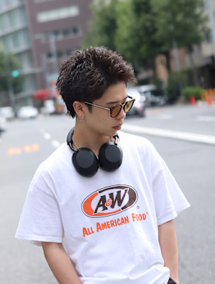 メンズショート　スパイキーショート　アップバング