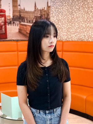 レイヤーカット 顔周りレイヤー