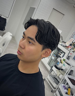 毛流れセンターパート