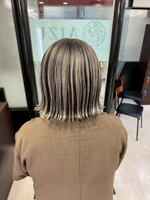 白髪ぼかしハイライト