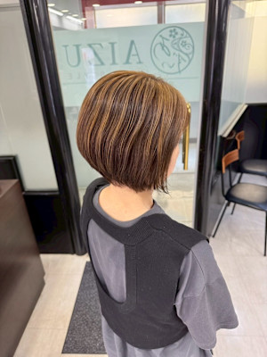 白髪ぼかしハイライト