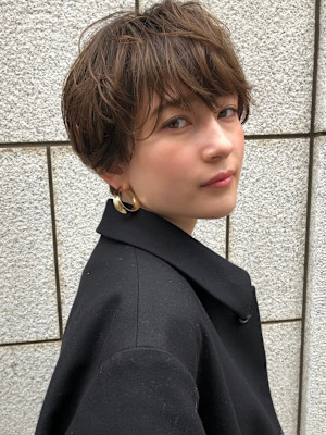 #切りっぱなしボブ #前下りボブ #透明感カラー #白髪染め