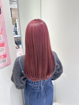 透明感カラー/ブリーチなしWカラー/髪質改善/伊勢原