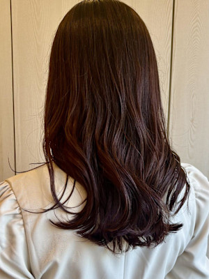 イルミナカラー/髪質改善/ローズブラウン